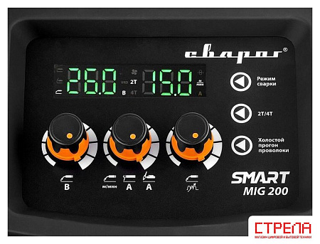 Сварочный инвертор Сварог REAL Smart MIG 200 Black (N2A5)