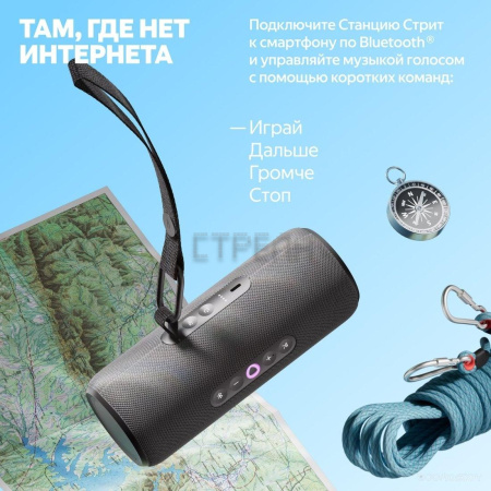 Умная колонка Яндекс Станция Стрит (черный)