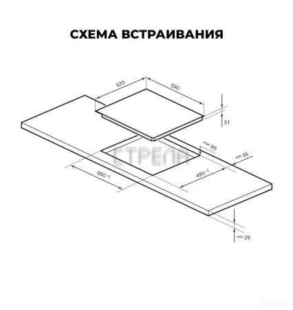 Варочная панель LEX EVH 642A BL