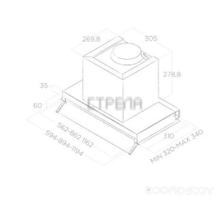 Вытяжка Elica BOX IN PLUS IXGL/A/60