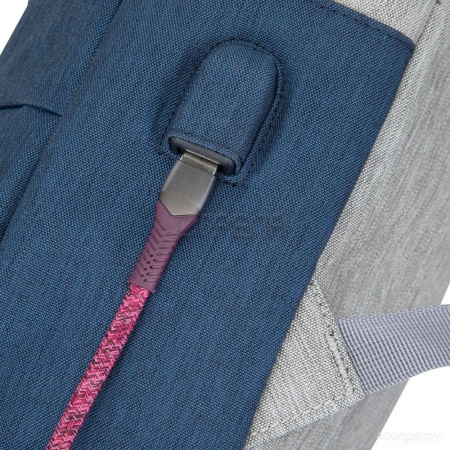 Городской рюкзак RIVACASE 7562 (серый/синий)