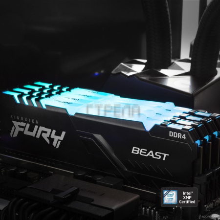 Оперативная память Kingston FURY Beast RGB 2x16ГБ DDR4 3200МГц KF432C16BB12AK2/32