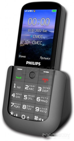Кнопочный телефон Philips Xenium E227 (темно-серый)