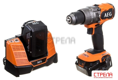 Ударная дрель-шуруповерт AEG Powertools BSB 18C3BL-502C 4935478939 (с 2-мя АКБ 5 Ач, кейс)