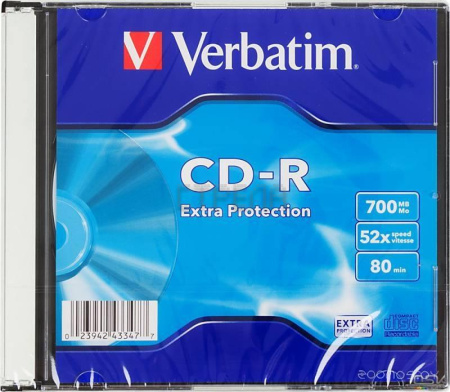 CD-R Verbatim Extra Protection Slim CD 700 Mb 52х 43347
