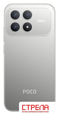 Телефон POCO F8 Pro 12GB/512GB международная версия (серебристый)