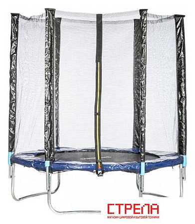 Батут Sundays Favorite 14FT (синий, с сеткой и лестницей)