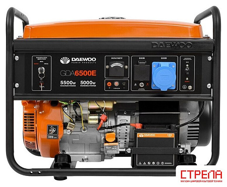 Бензиновый генератор Daewoo Power GDA 6500E
