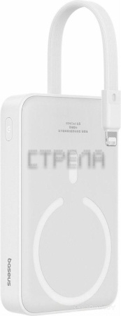 Внешний аккумулятор Baseus Magnetic Mini Wireless Fast Charge 20W 10000mAh (белый)
