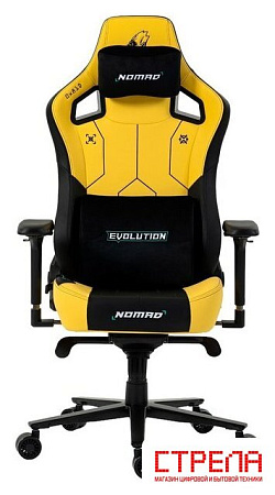 Игровое (геймерское) кресло Evolution Nomad PRO Cyberpunk Core (черный/желтый)
