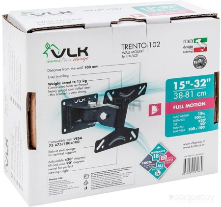 Кронштейн VLK TRENTO-102 (черный)