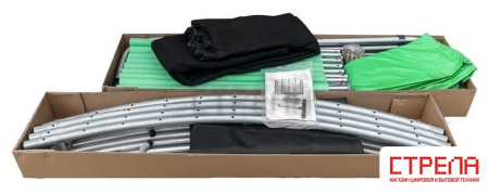 Батут Happy Jump 14ft Pro 435 см с внешней сеткой и лестницей