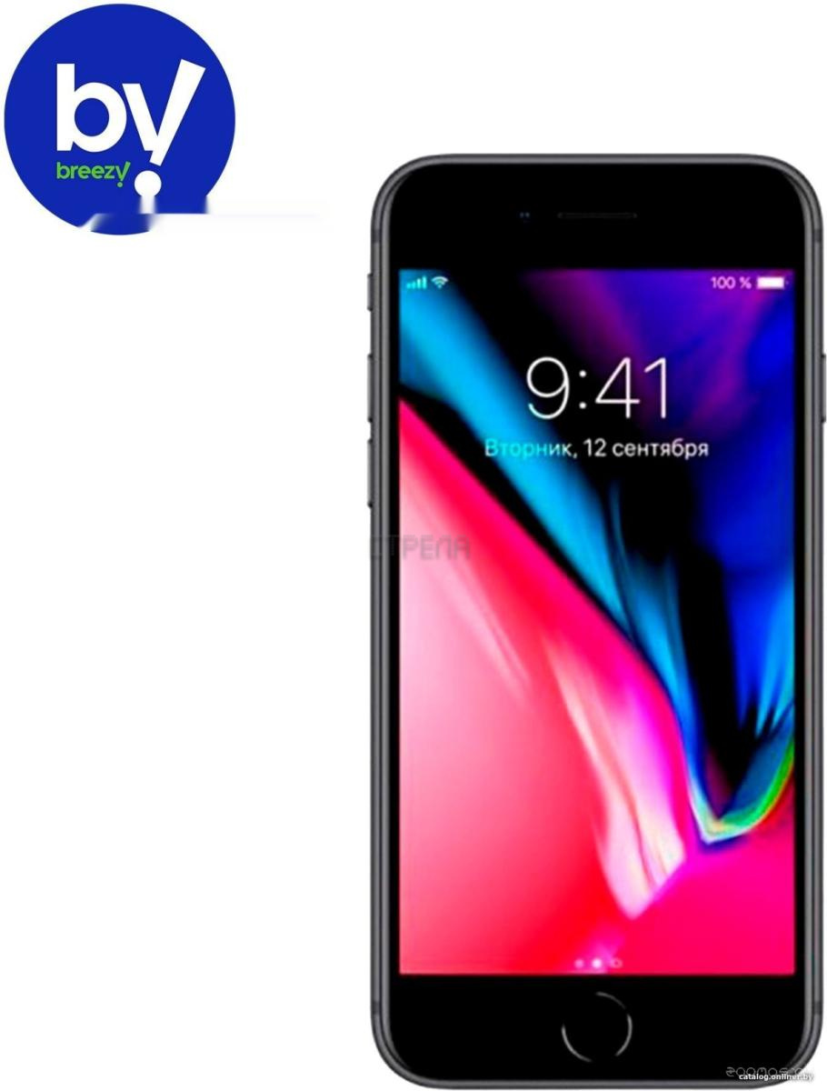 Купить Смартфон Apple iPhone 8 64GB Восстановленный by Breezy, грейд A+  (серый космос) в Минске, цена 799.00