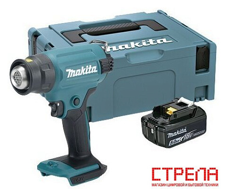 Промышленный фен Makita DHG180RT1J (с 1-им АКБ)