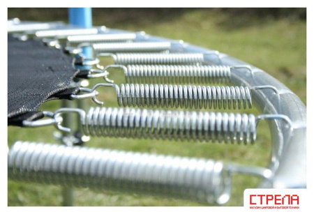 Батут Atlas Sport 312 см - 10ft Pro (3 ноги, внешняя сетка, синий)