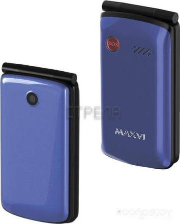 Кнопочный телефон MAXVI E7 (синий)