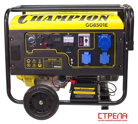 Бензиновый генератор Champion GG6501E+ATS
