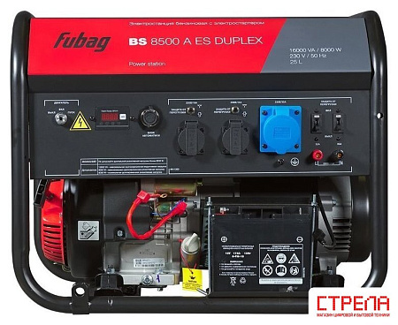 Бензиновый генератор Fubag BS 8500 A ES Duplex (с коннектором автоматики)