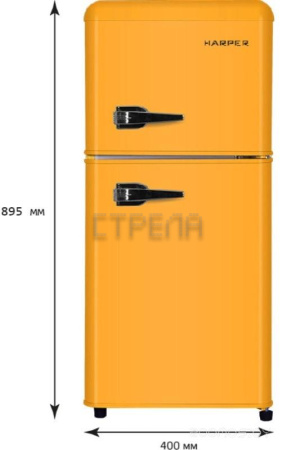 Холодильник с верхней морозильной камерой HARPER HRF-T120M (Orange)