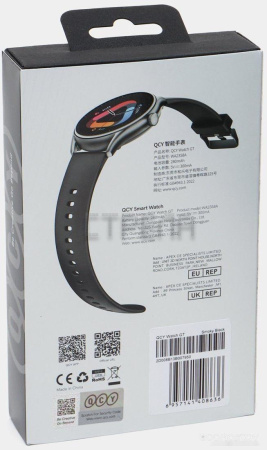 Умные часы QCY Watch GT (серый/черный)
