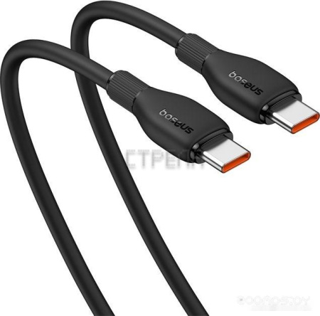 Кабель Baseus Pudding Series Fast Charging Cable 100W USB Type-C - USB Type-C (1.2 м, черный)