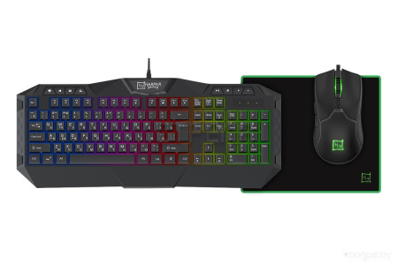 Клавиатура + мышь с ковриком HARPER GSB-07