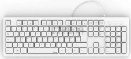 Клавиатура HAMA KC-200 (белый)