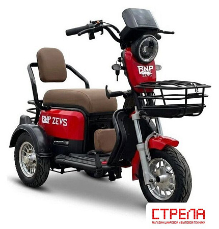 Грузовой электроскутер BNP Zevs new (красный)