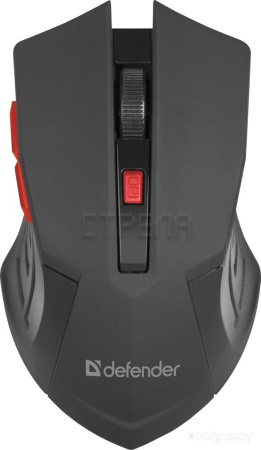 Мышь Defender Accura MM-275 (черный/красный)