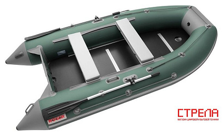 Моторная лодка Roger Boat Hunter Keel 3500 (малокилевая, зеленый/серый)
