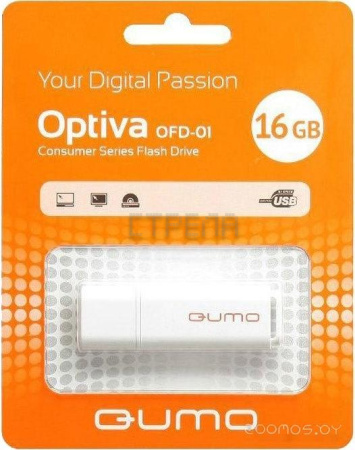 USB Flash Qumo Optiva 01 16GB (белый)