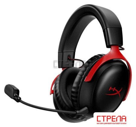 Наушники HyperX Cloud III Wireless (черный/красный)