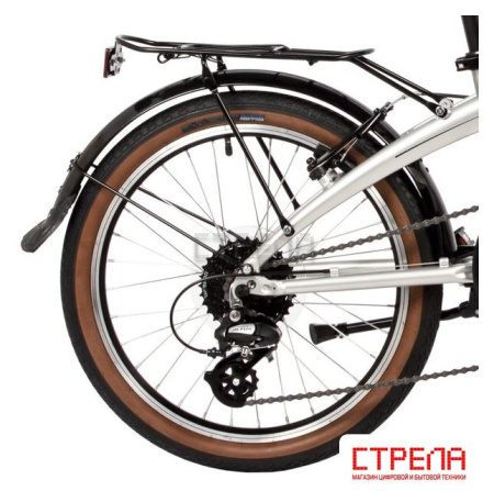 Велосипед Novatrack Town alloy 8 V 2024 (серебристый)