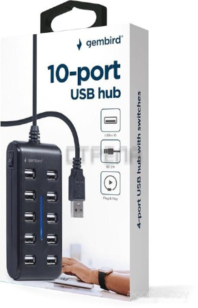 USB-хаб Gembird UHB-U2P10P-01