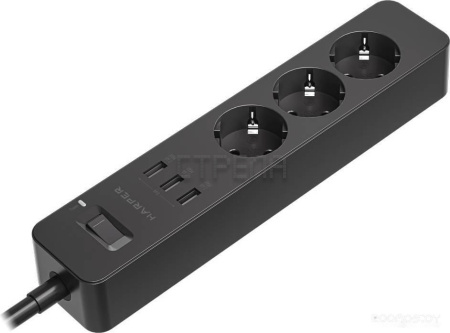 Сетевой фильтр HARPER UCH-325 (черный)