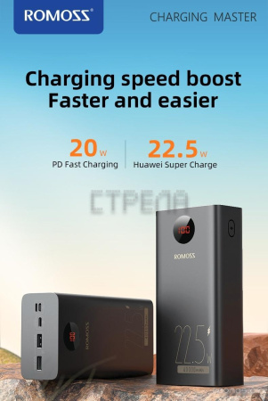 Внешний аккумулятор Romoss PEA40PF (черный)