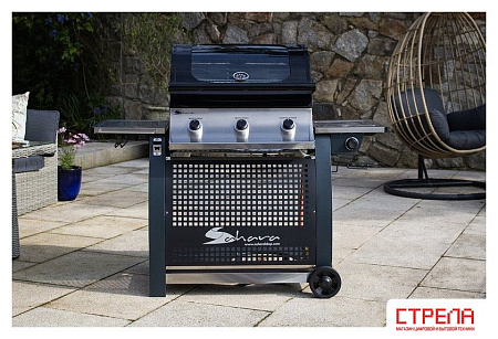 Газовый гриль для дачи Sahara S375 3B BBQ Smokey Teal (дымчатый)