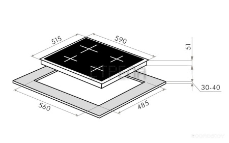 Варочная панель Maunfeld EGHS.64.63CS/G