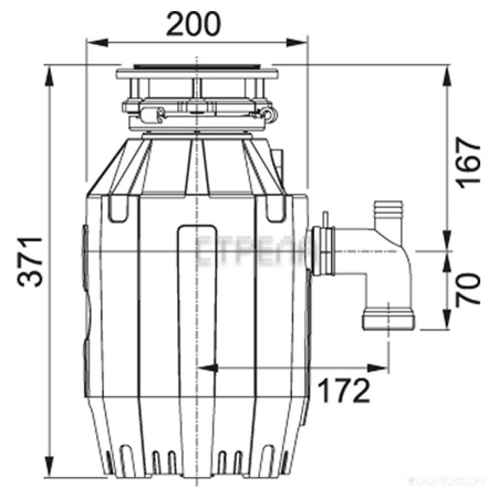 Измельчитель пищевых отходов Franke Turbo Elite TE-75 (134.0535.241)