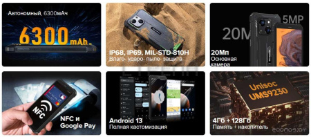 Смартфон Oukitel WP32 4GB/128GB (серый)