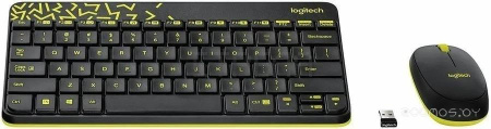 Клавиатура+мышь Logitech MK240 920-008213 / 920-008198 (черный)