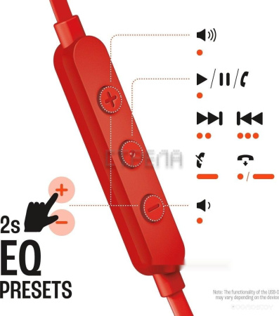 Наушники JBL Tune 305C (красный)