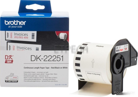 Самоклеящаяся термобумага Brother DK-22251 (62 мм, 15.24 м)