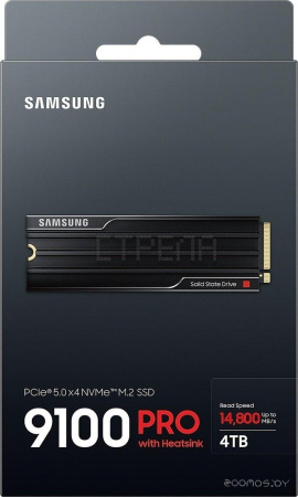SSD Samsung 9100 Pro с радиатором 4TB MZ-VAP4T0CW