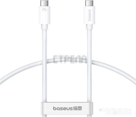 Кабель Baseus Superior Series 2 USB4 Full-Function Fast Charging Cable 240W USB Type-C - USB Type-C (1 м, белый)