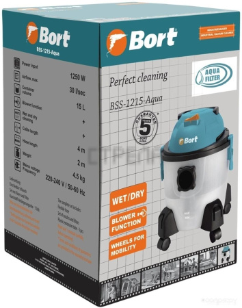 Пылесос BORT BSS-1215-Aqua