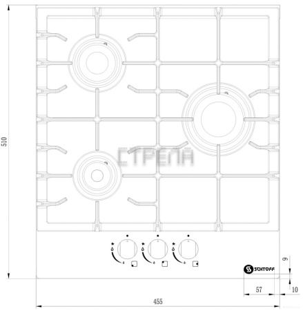 Варочная панель Schtoff H4501C15IS Black
