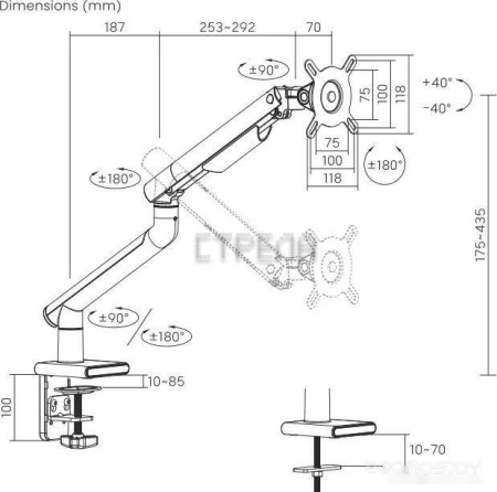 Кронштейн Ultramounts UM713W (белый)