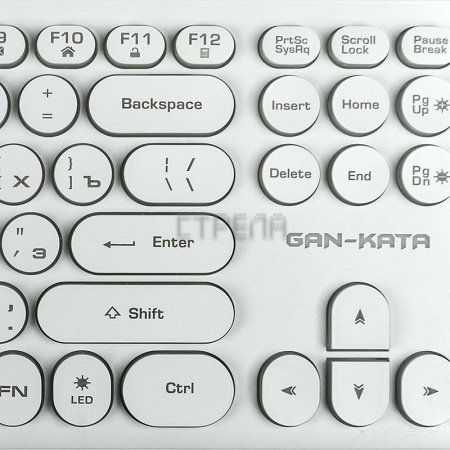 Клавиатура DIALOG Gan-Kata KGK-16U (белый)