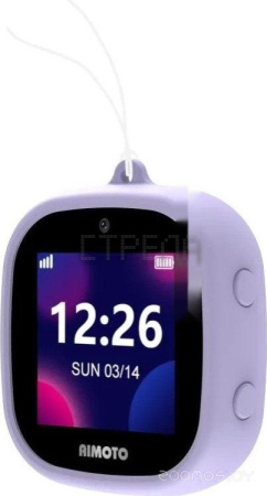 Умные часы с наушниками Aimoto Crystal 4G (сиреневый)